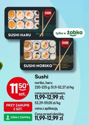 Sushi noriko, haru promocja w Żabka