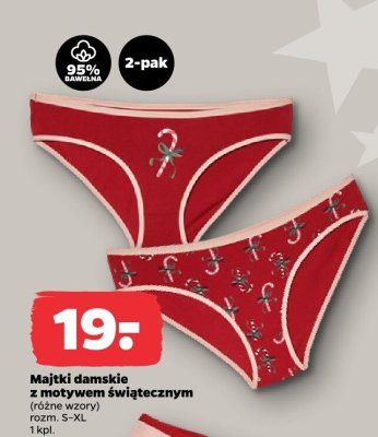 Majtki damskie z motywem świątecznym promocja w Netto