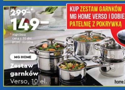 Zestaw garnków Verso, 10 el. promocja w Biedronka