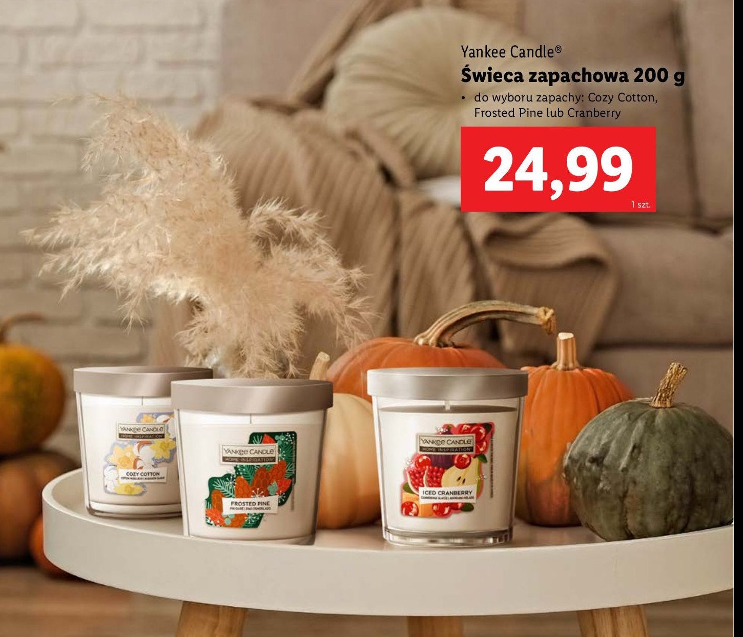 Świeca zapachowa cozy cotton YANKEE CANDLE promocja