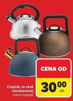 Czajnik ze stali nierdzewnej różne rodzaje Carrefour promocja w Carrefour
