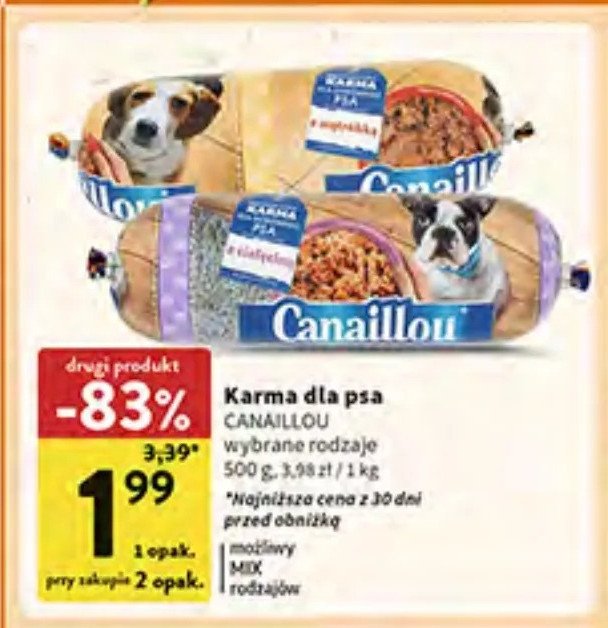 Kiełbasa dla psa z wątróbką Canaillou promocja