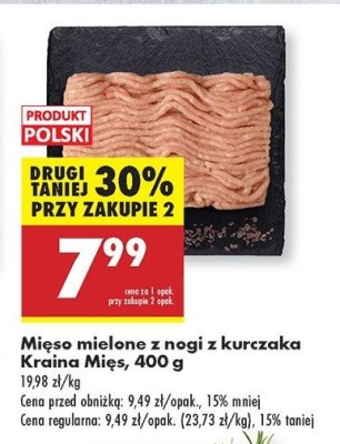 Mięso mielone z nogi kurczaka Kraina mięs promocja
