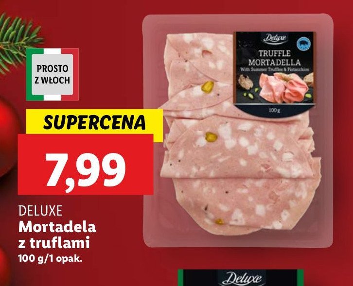 Mortadela włoska z truflami i pistacjami Deluxe promocja