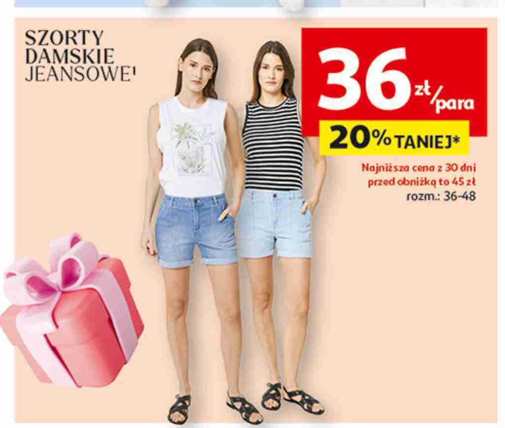 Szorty damskie jeansowe rozm. 36-48 promocja
