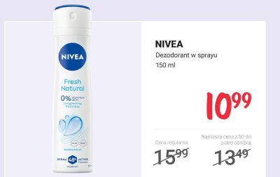 Dezodorant w sprayu Fresh Natural 150 ml promocja w Rossmann