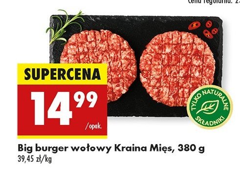 Big burger wołowy Kraina mięs promocja