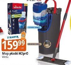 Mop płaski H2pro Vileda promocja w Leclerc