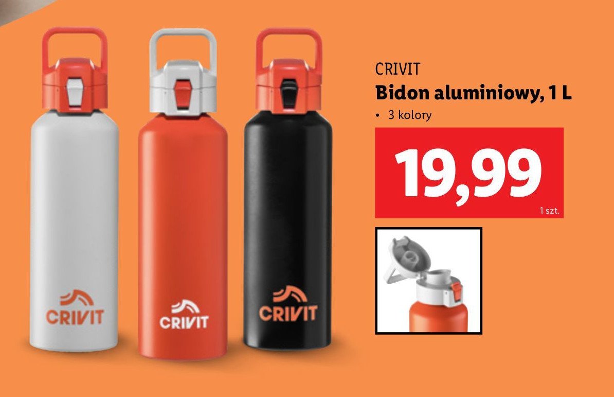 Bidon Crivit promocja w Lidl