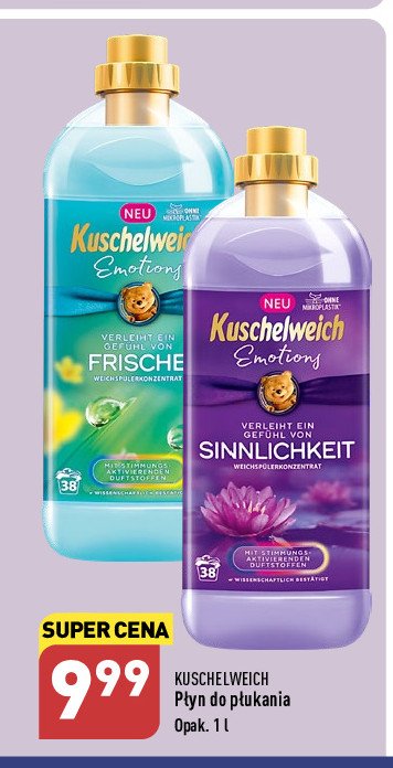 Płyn do płukania fioletowy Kuschelweich promocja