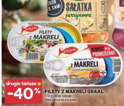 Filety z makreli Graal różne rodzaje promocja w Stokrotka