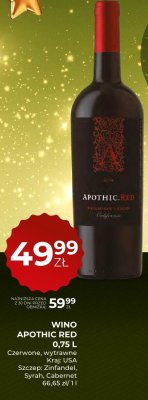 Wino Apothic Red 0,75 l promocja w Duży Ben