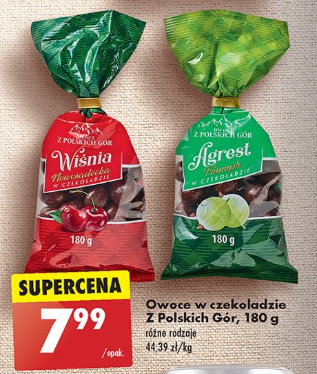 Agrest w czekoladzie OWOCE Z POLSKICH GÓR promocja