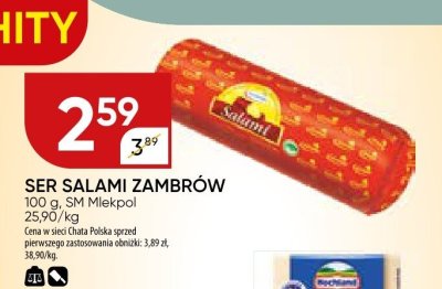 Ser Salami Zambrów SM Mlekpol promocja w Chata Polska