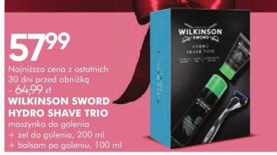 Zestaw kosmetyków WILKINSON SWORD HYDRO SHAVE TRIO promocja w Super-Pharm