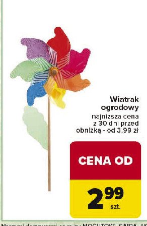 Wiatrak ogrodowy promocja w Carrefour