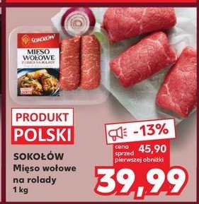Mięso wołowe na rolady Sokołów promocja