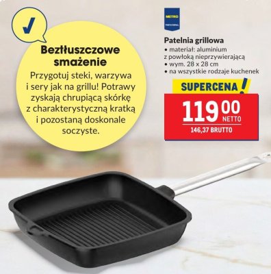 Patelnia grillowa promocja w Makro