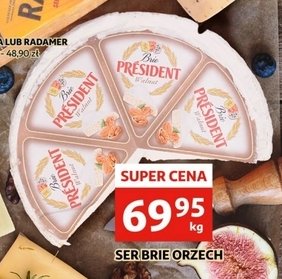 Ser brie z orzechami President promocja