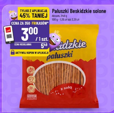 Paluszki Beskidzkie solone promocja w POLOmarket
