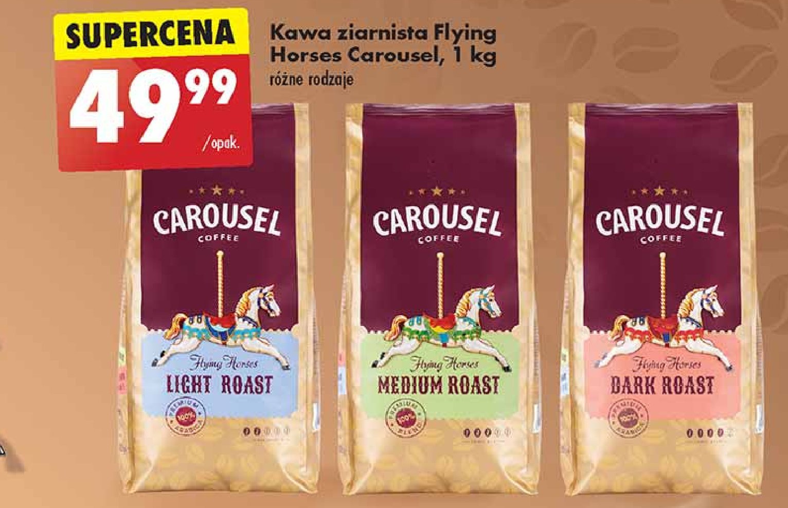 Kawa Carousel dark roast promocja w Biedronka