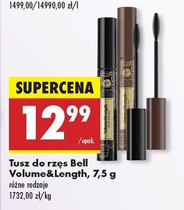 Tusz do rzęs BELL PROVOCATIVE LASHES VOLUME& LENGHT WATERPROOF promocja w Biedronka