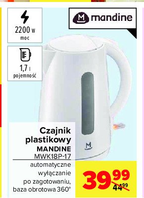 Czajnik mwk18p-17 Mandine promocja