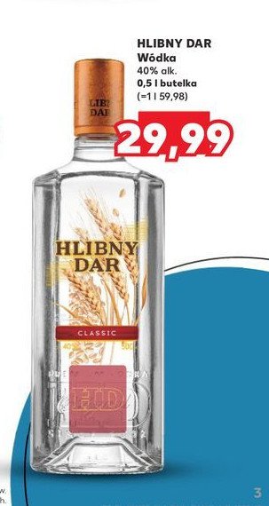 Wódka Hlebniy dar classic promocja w Kaufland