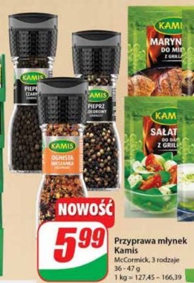 Ognista mieszanka przypraw - młynek Kamis specialite promocja