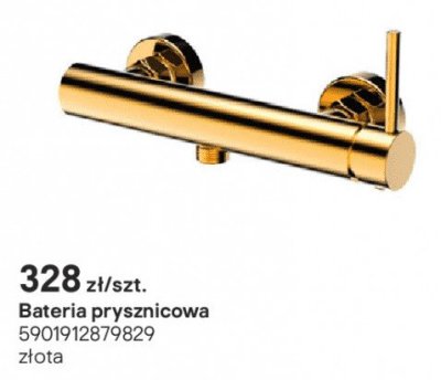 Bateria prysznicowa Riva złota promocja w Castorama
