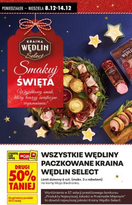 Wędliny paczkowane Kraina Wędlin Select promocja w Biedronka