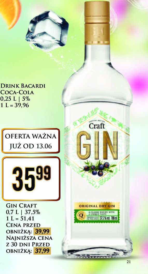 Gin CRAFT promocja