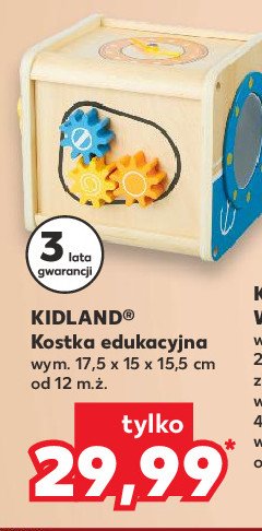 Kostka edukacyjna 17.5 x 15 x 15.5 cm Kidland promocja