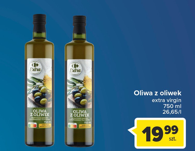Oliwa z oliwek extra vergine Carrefour promocja