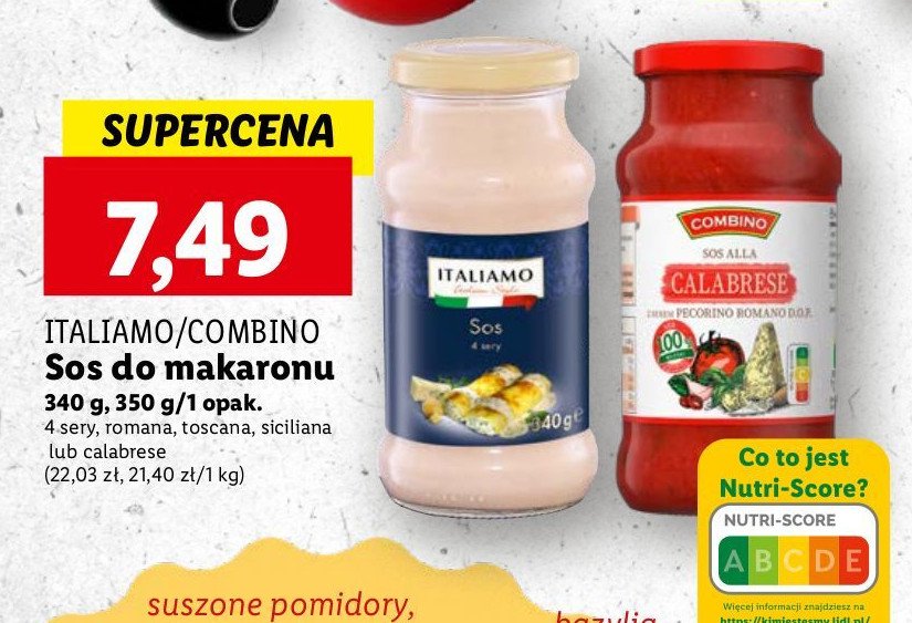 Sos toscana Combino promocja