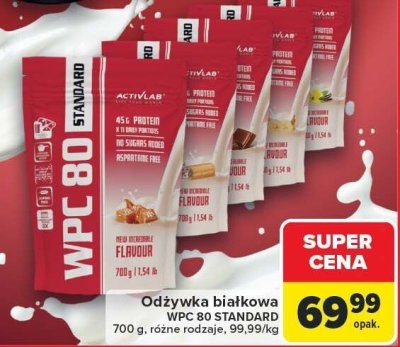 Odżywka białkowa WPC 80 Standard 700 g, różne rodzaje Activlab promocja w Carrefour