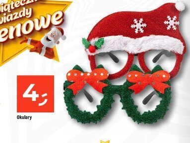 Okulary z motywem świątecznym różne wzory promocja w Dealz