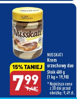 Krem orzechowo - nugatowy Nusskati promocja