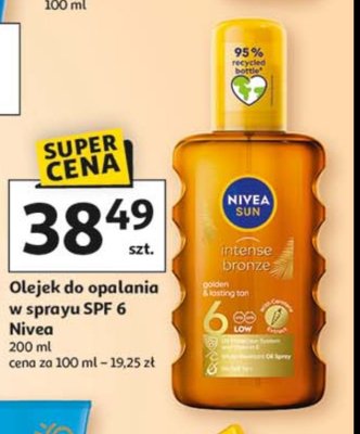 Balsam do opalania spf 6 Nivea sun intense bronze promocja