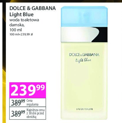 Woda toaletowa Dolce&gabbana light blue woman promocja