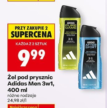 Żel pod prysznic Adidas Men 3w1 różne rodzaje promocja w Biedronka