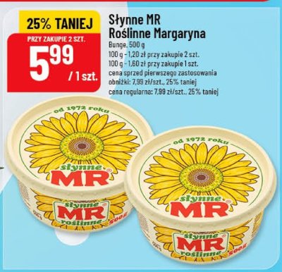 Słynne MR Roślinne Margaryna Barulex promocja w POLOmarket