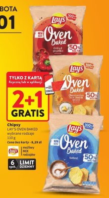 Chipsy Oven Baked wybrane rodzaje promocja w Intermarche