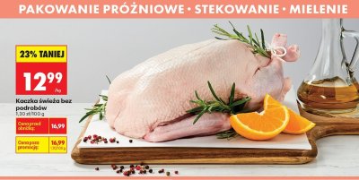 Kaczka świeża bez podrobów promocja w Biedronka
