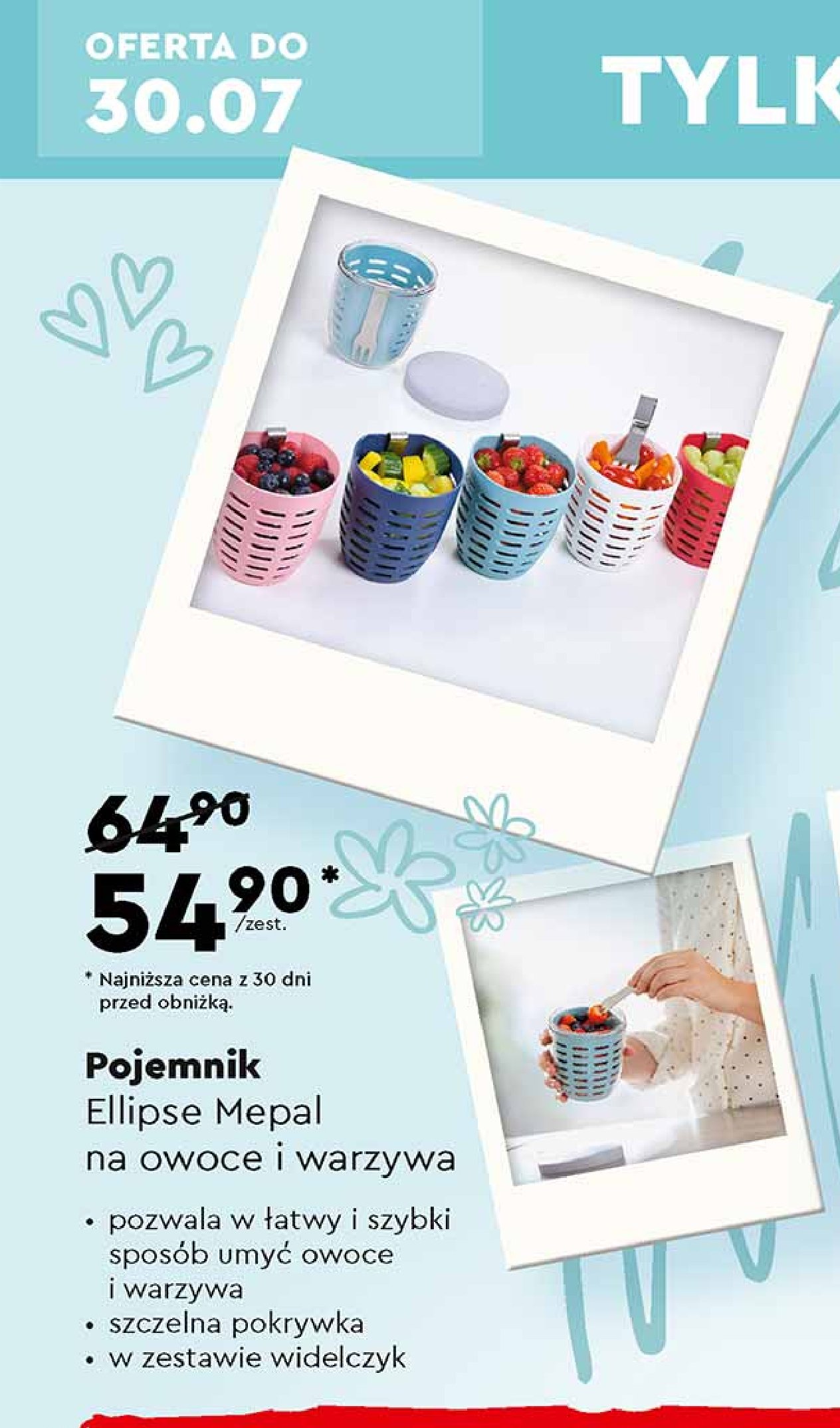Pojemnik ellipse na owoce i warzywa MEPAL promocja