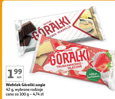 Wafelek waniliowy Góralki nagie promocja