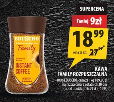 Kawa Family rozpuszczalna Eduscho promocja w Arhelan