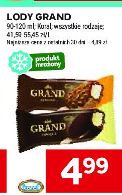 Lód almond Koral grand promocja