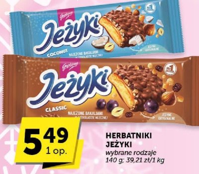 Herbatniki Jeżyki Coconut promocja w Groszek