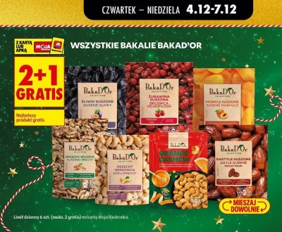 Bakalie BakaD'Or Śliwki Suszone promocja w Biedronka